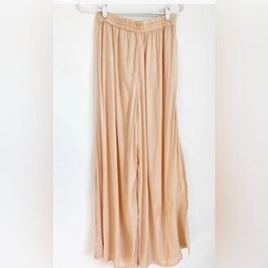ONIA ANTHROPOLOGIE CHLOE SAND WIDE LEG BEACH SWIMSUIT COVER UP PANT LG